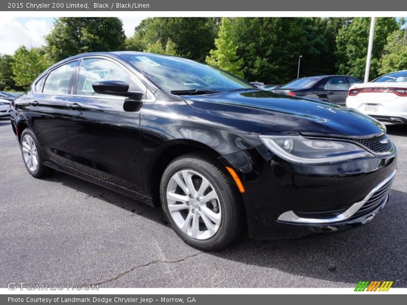 Black / Black/Linen 2015 Chrysler 200 Limited