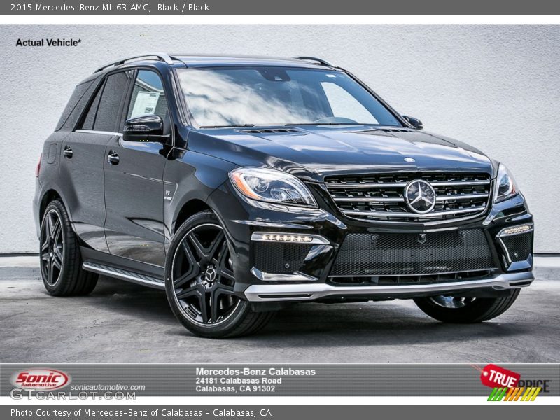 Black / Black 2015 Mercedes-Benz ML 63 AMG