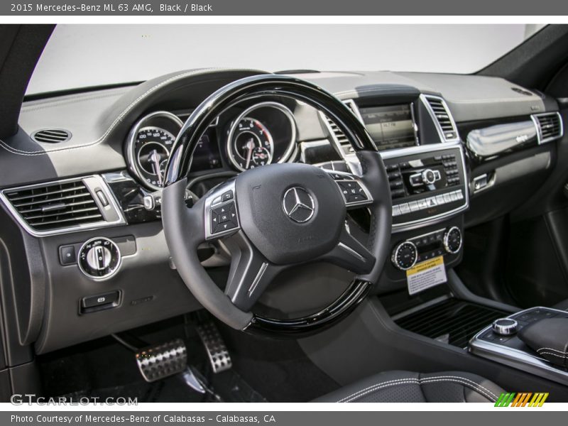 Dashboard of 2015 ML 63 AMG