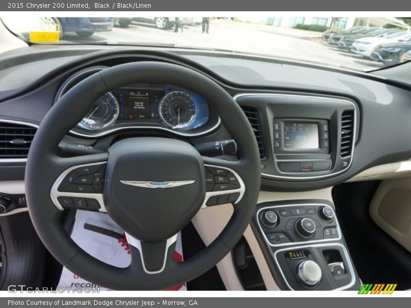 Black / Black/Linen 2015 Chrysler 200 Limited