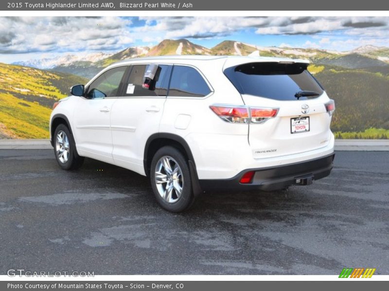 Blizzard Pearl White / Ash 2015 Toyota Highlander Limited AWD