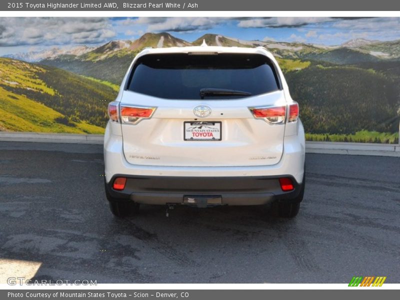 Blizzard Pearl White / Ash 2015 Toyota Highlander Limited AWD