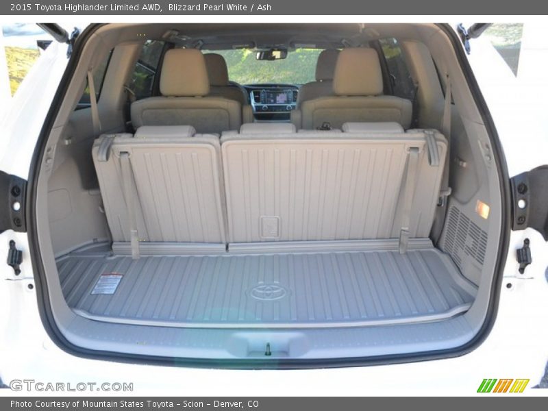 Blizzard Pearl White / Ash 2015 Toyota Highlander Limited AWD