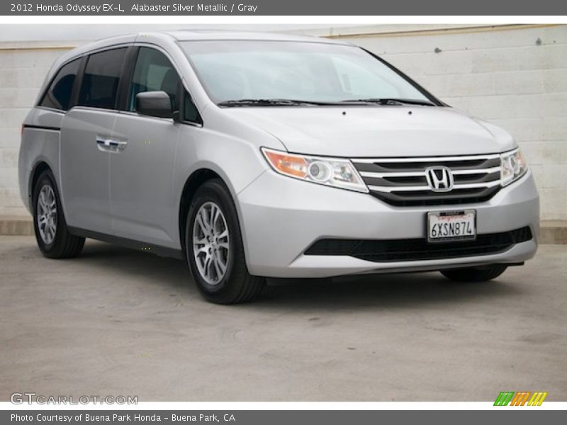 Alabaster Silver Metallic / Gray 2012 Honda Odyssey EX-L