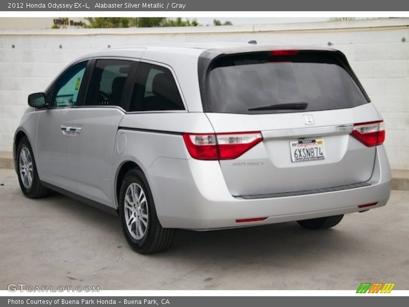 Alabaster Silver Metallic / Gray 2012 Honda Odyssey EX-L