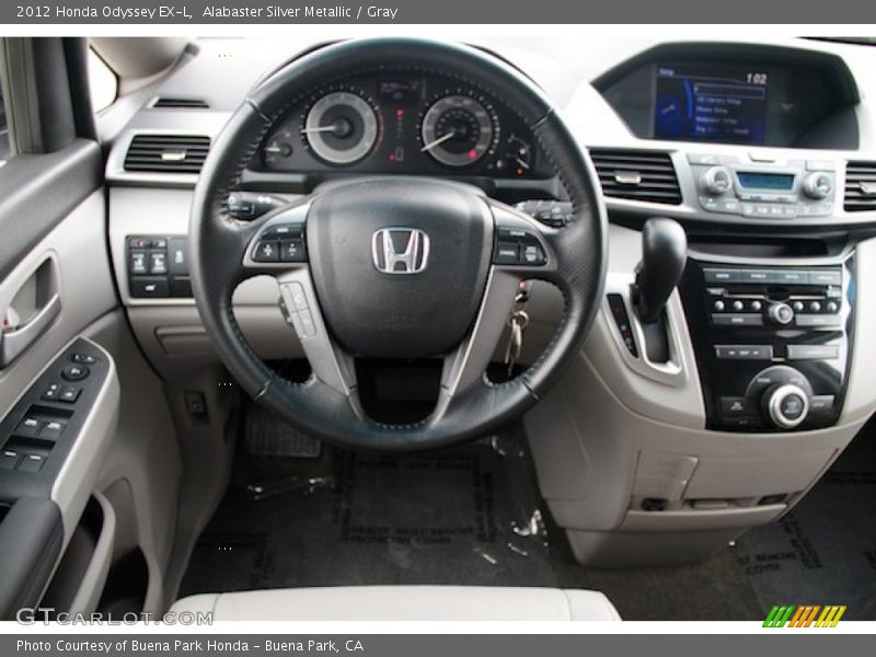 Alabaster Silver Metallic / Gray 2012 Honda Odyssey EX-L