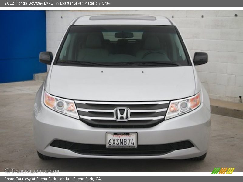 Alabaster Silver Metallic / Gray 2012 Honda Odyssey EX-L