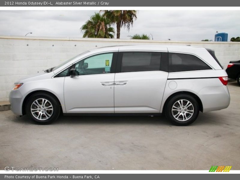 Alabaster Silver Metallic / Gray 2012 Honda Odyssey EX-L