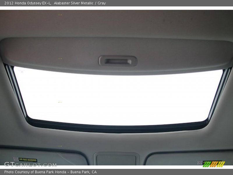 Alabaster Silver Metallic / Gray 2012 Honda Odyssey EX-L