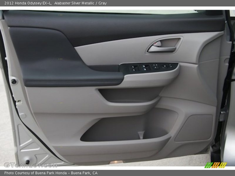 Alabaster Silver Metallic / Gray 2012 Honda Odyssey EX-L