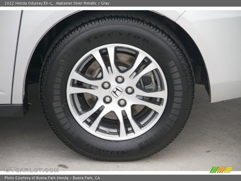 Alabaster Silver Metallic / Gray 2012 Honda Odyssey EX-L