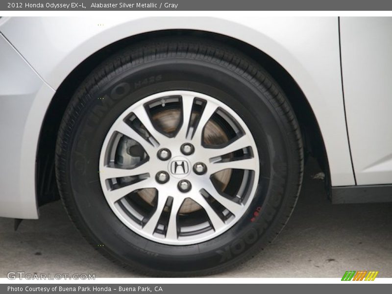 Alabaster Silver Metallic / Gray 2012 Honda Odyssey EX-L