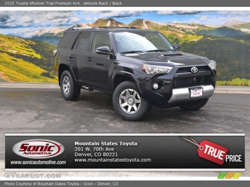 Attitude Black / Black 2015 Toyota 4Runner Trail Premium 4x4