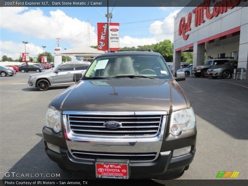 Dark Stone Metallic / Camel 2007 Ford Explorer XLT