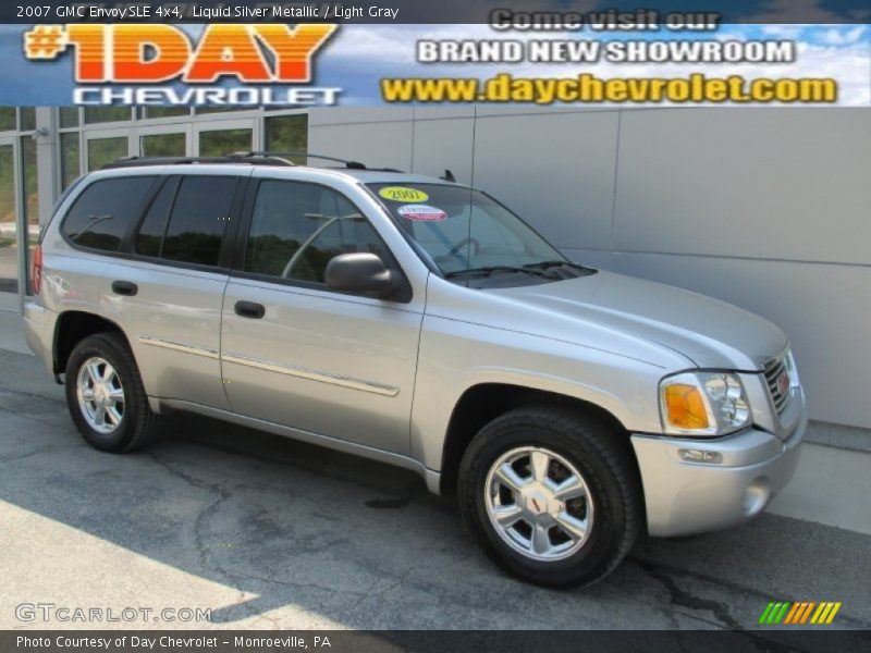 Liquid Silver Metallic / Light Gray 2007 GMC Envoy SLE 4x4