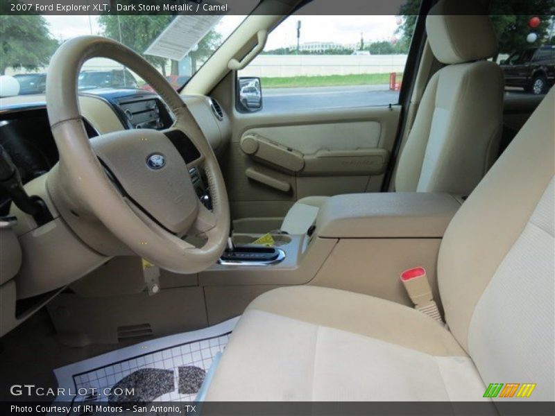 Dark Stone Metallic / Camel 2007 Ford Explorer XLT