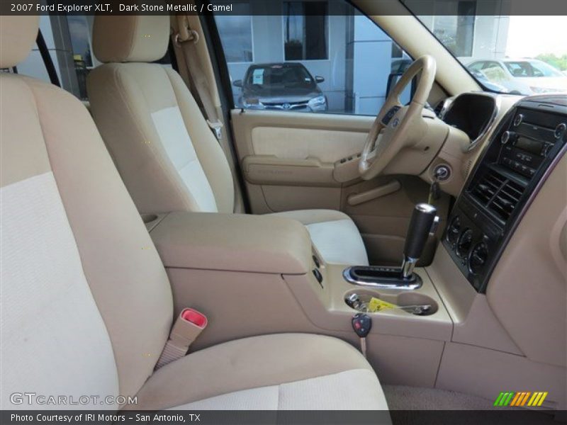 Dark Stone Metallic / Camel 2007 Ford Explorer XLT