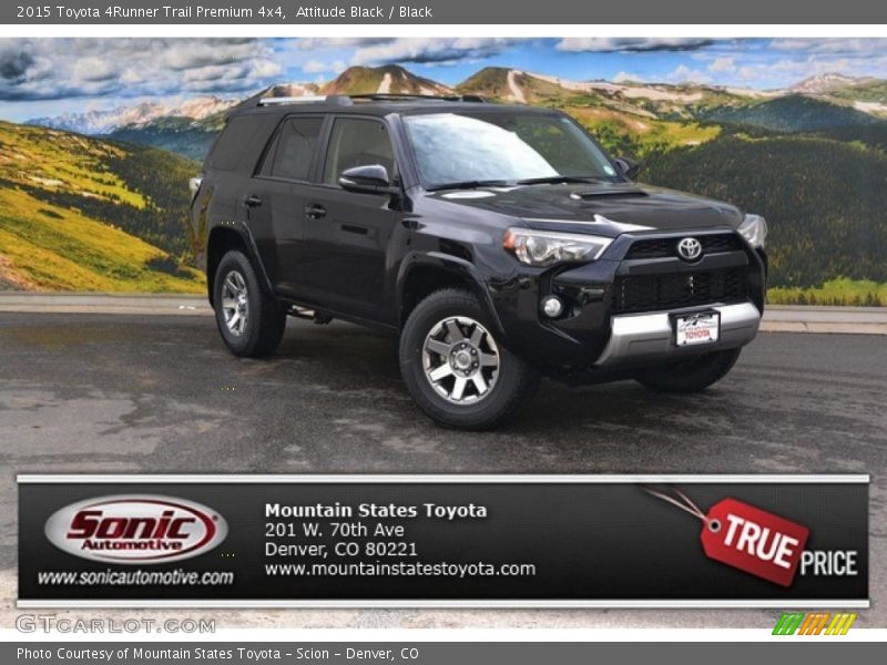 Attitude Black / Black 2015 Toyota 4Runner Trail Premium 4x4