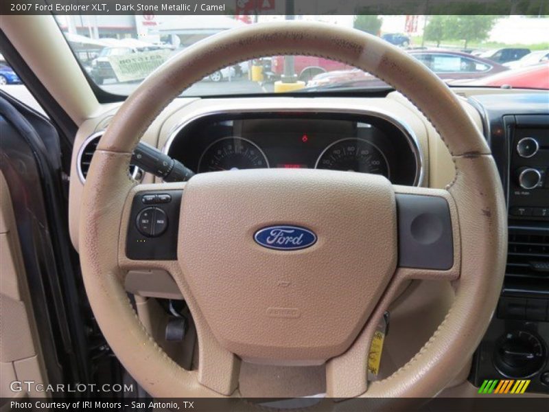 Dark Stone Metallic / Camel 2007 Ford Explorer XLT