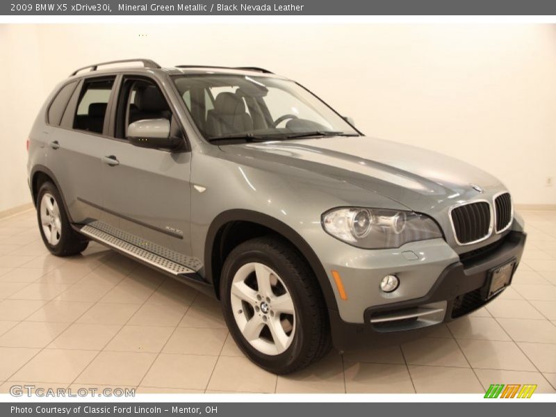 Mineral Green Metallic / Black Nevada Leather 2009 BMW X5 xDrive30i