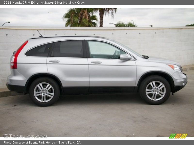 Alabaster Silver Metallic / Gray 2011 Honda CR-V EX-L