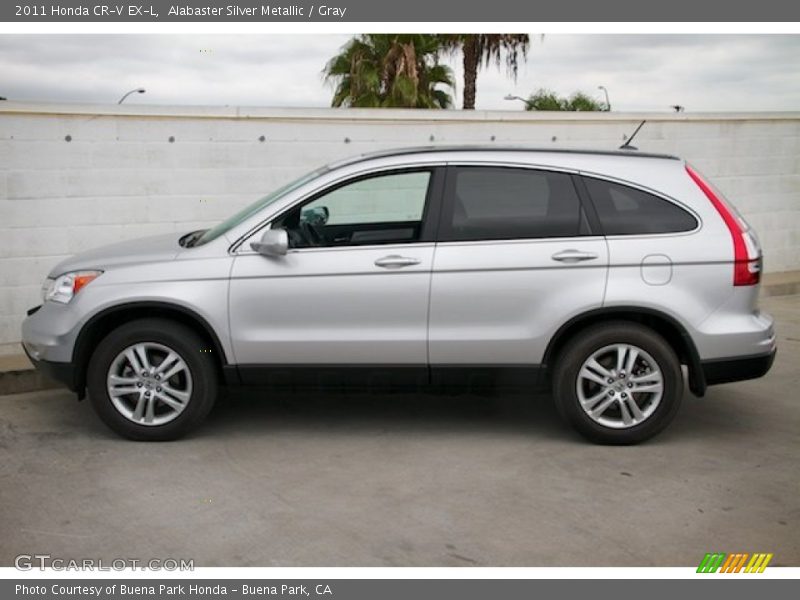 Alabaster Silver Metallic / Gray 2011 Honda CR-V EX-L