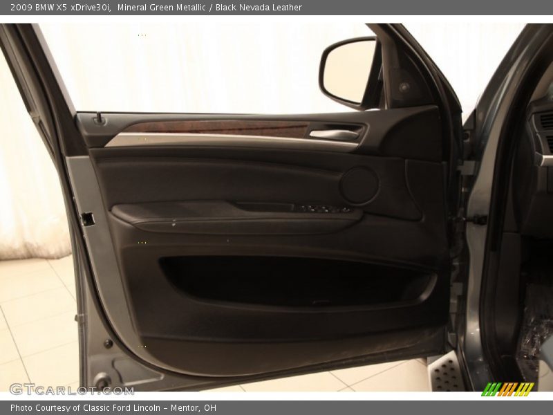 Mineral Green Metallic / Black Nevada Leather 2009 BMW X5 xDrive30i