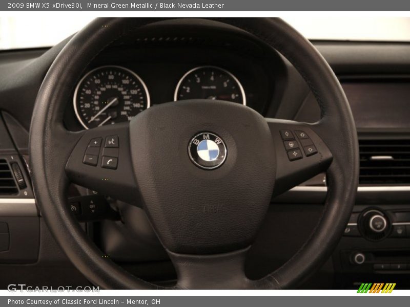 Mineral Green Metallic / Black Nevada Leather 2009 BMW X5 xDrive30i