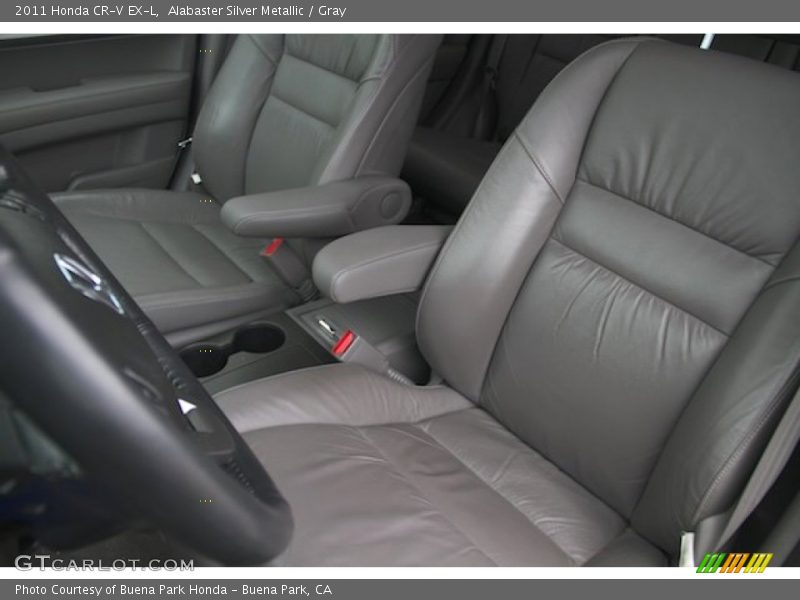 Alabaster Silver Metallic / Gray 2011 Honda CR-V EX-L