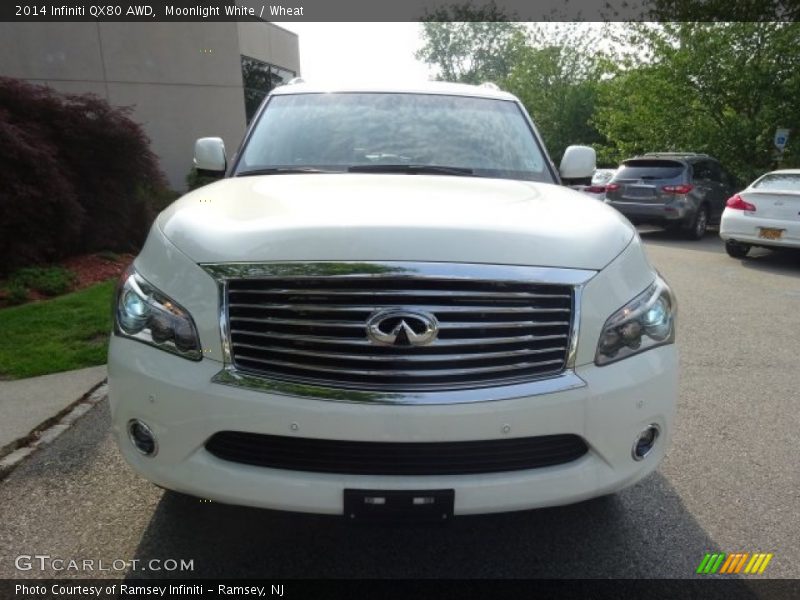 Moonlight White / Wheat 2014 Infiniti QX80 AWD
