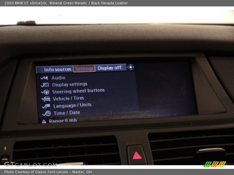 Mineral Green Metallic / Black Nevada Leather 2009 BMW X5 xDrive30i