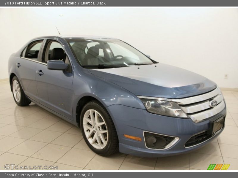Sport Blue Metallic / Charcoal Black 2010 Ford Fusion SEL