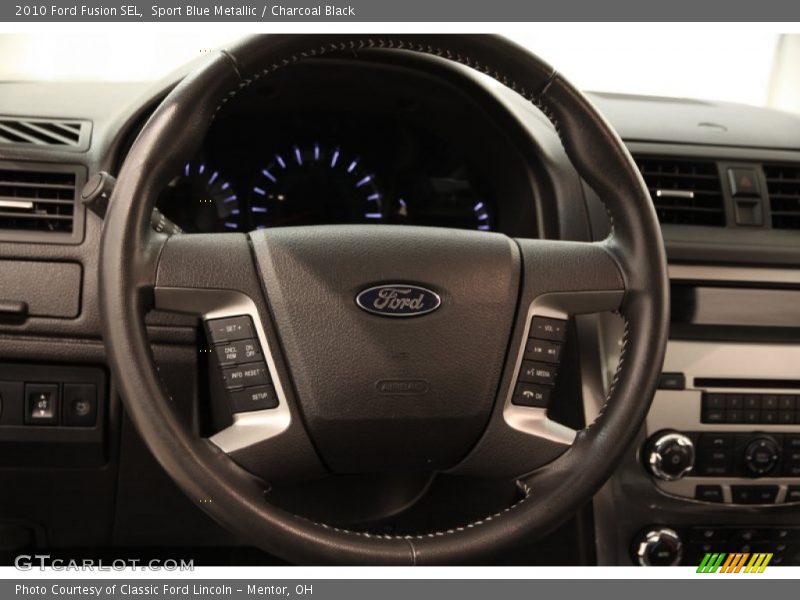 Sport Blue Metallic / Charcoal Black 2010 Ford Fusion SEL