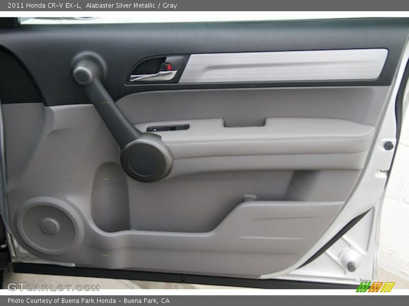 Alabaster Silver Metallic / Gray 2011 Honda CR-V EX-L