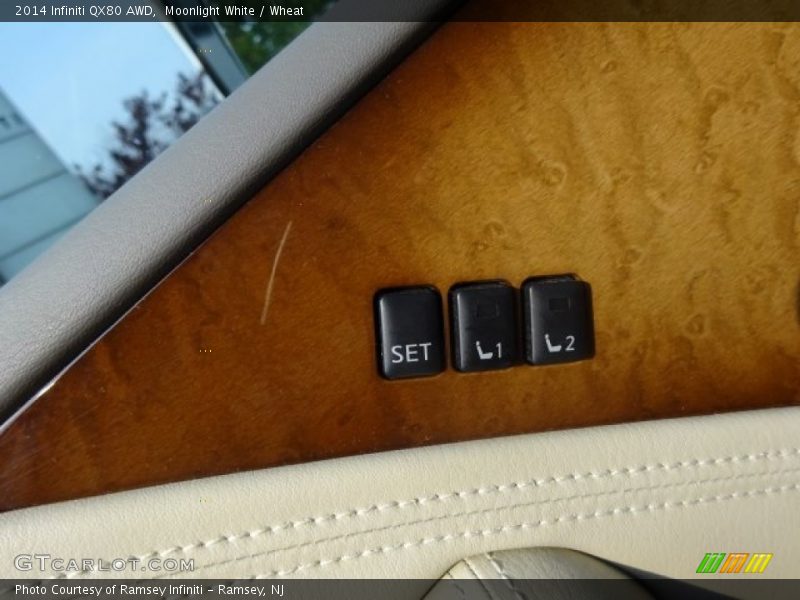 Moonlight White / Wheat 2014 Infiniti QX80 AWD