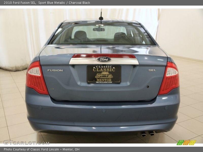 Sport Blue Metallic / Charcoal Black 2010 Ford Fusion SEL