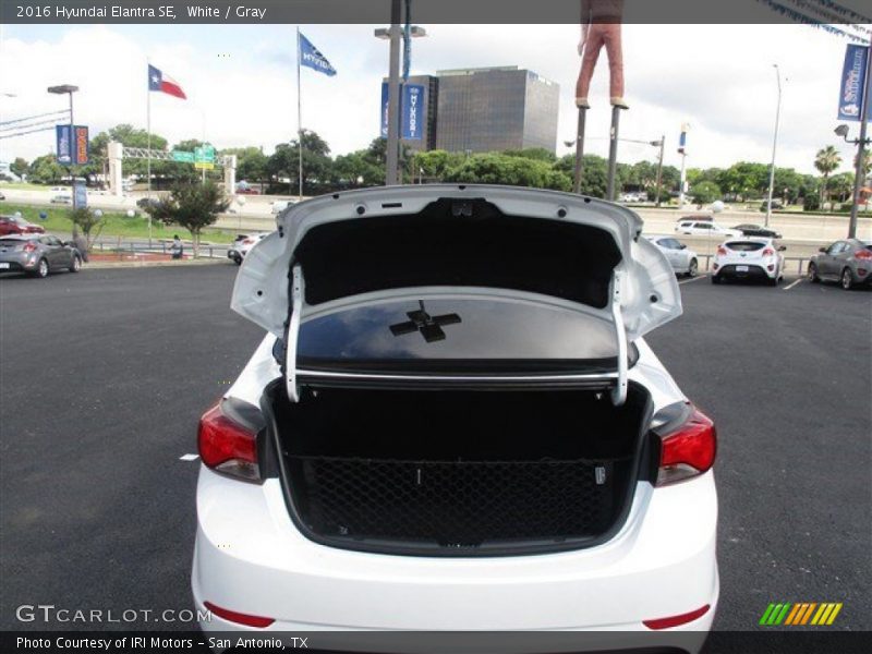 White / Gray 2016 Hyundai Elantra SE