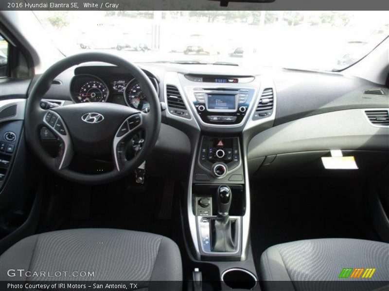 White / Gray 2016 Hyundai Elantra SE