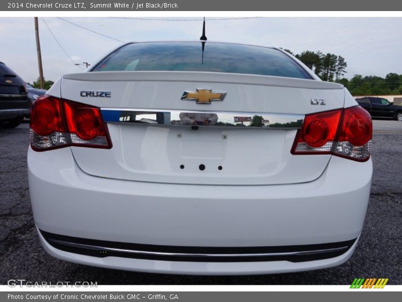 Summit White / Jet Black/Brick 2014 Chevrolet Cruze LTZ