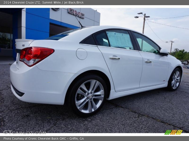 Summit White / Jet Black/Brick 2014 Chevrolet Cruze LTZ
