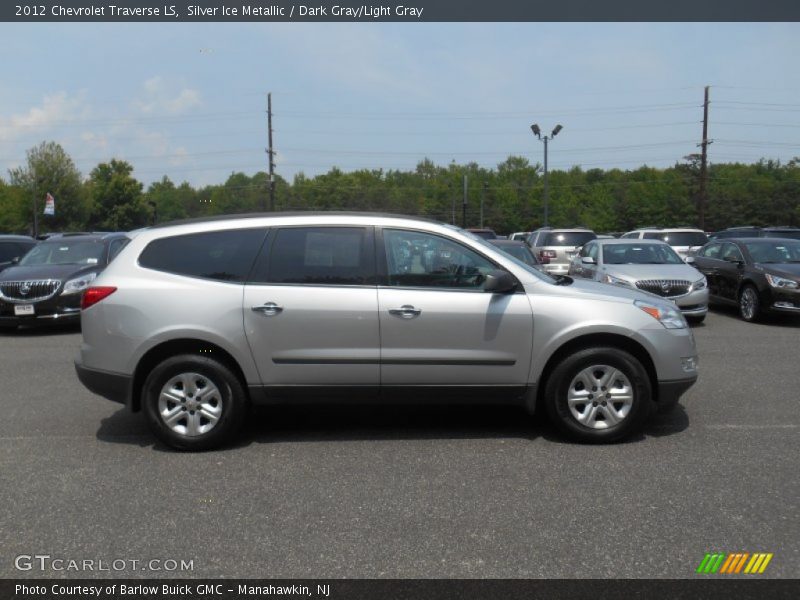 Silver Ice Metallic / Dark Gray/Light Gray 2012 Chevrolet Traverse LS