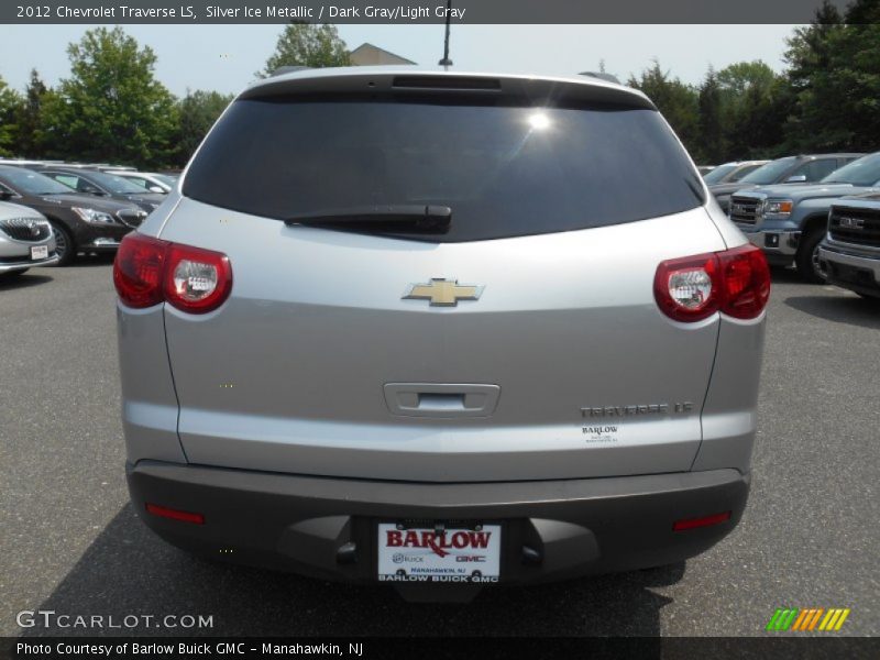 Silver Ice Metallic / Dark Gray/Light Gray 2012 Chevrolet Traverse LS