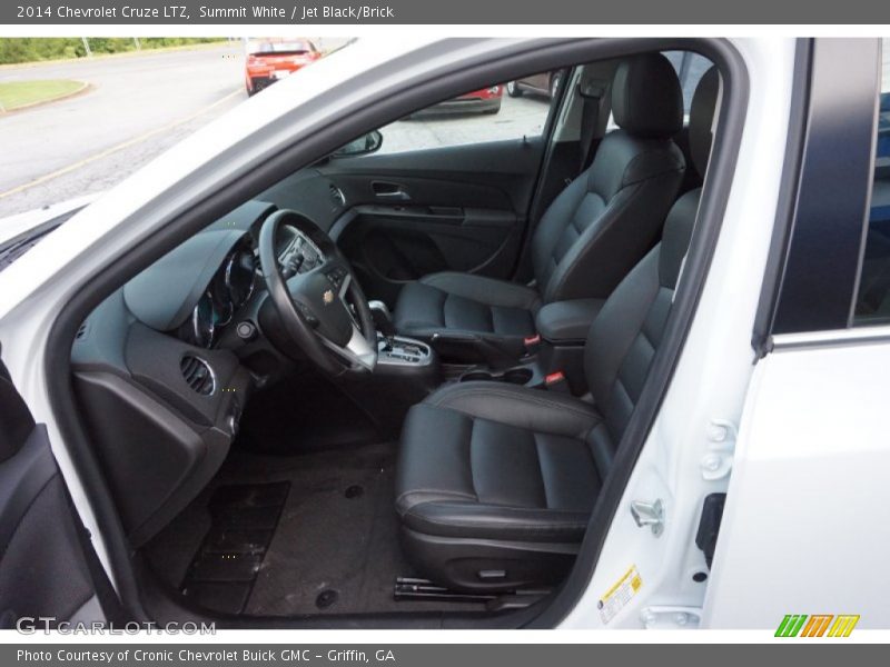 Summit White / Jet Black/Brick 2014 Chevrolet Cruze LTZ