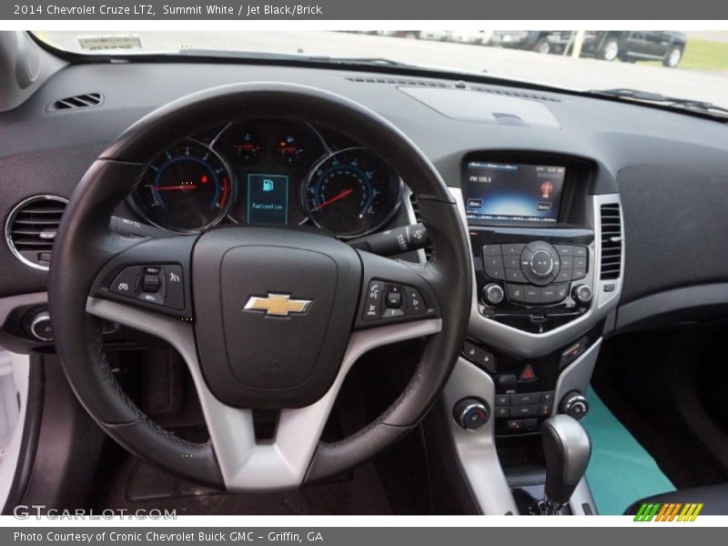 Summit White / Jet Black/Brick 2014 Chevrolet Cruze LTZ