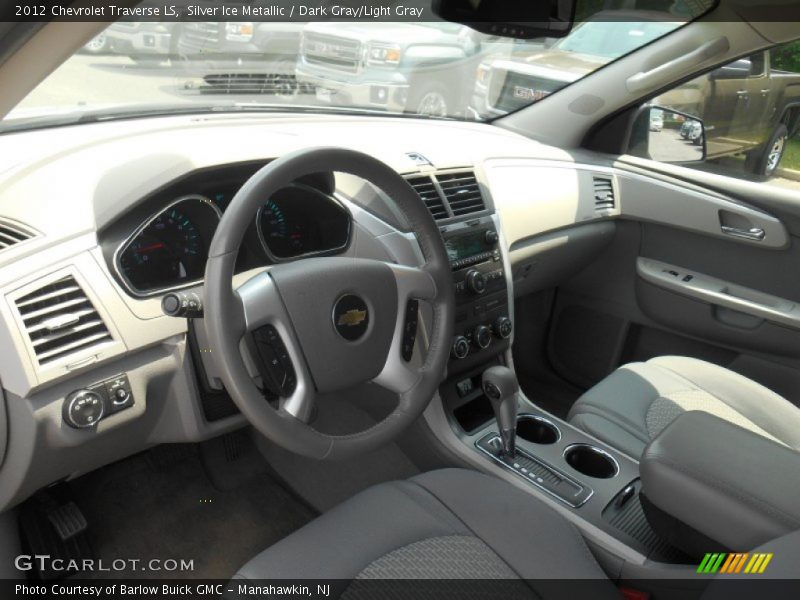 Silver Ice Metallic / Dark Gray/Light Gray 2012 Chevrolet Traverse LS