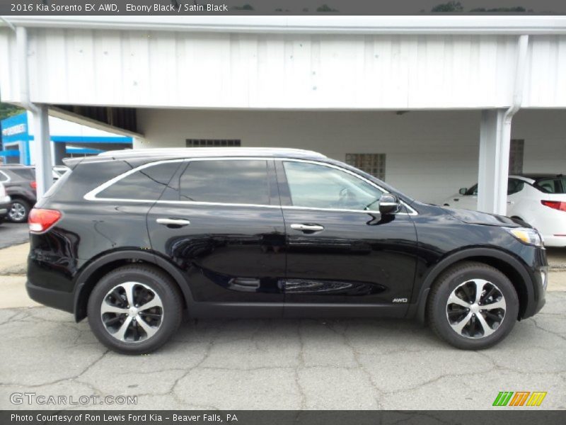 Ebony Black / Satin Black 2016 Kia Sorento EX AWD