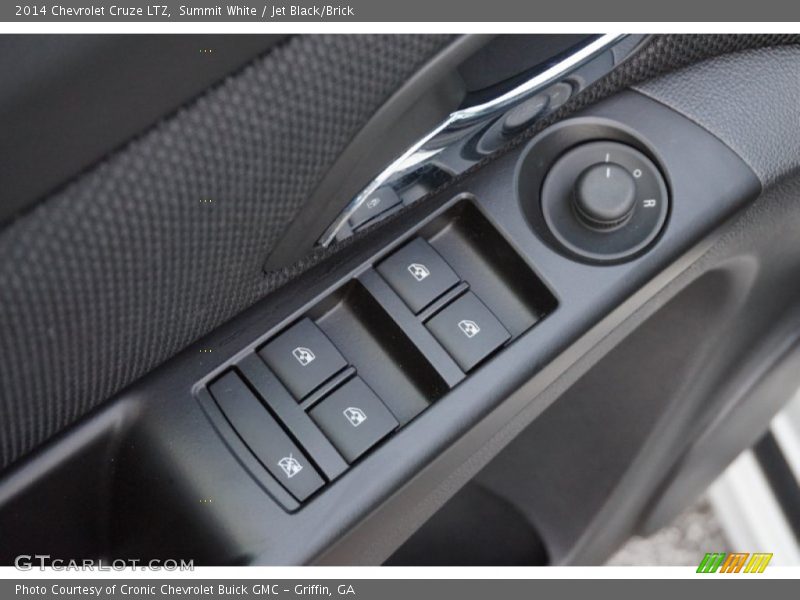 Summit White / Jet Black/Brick 2014 Chevrolet Cruze LTZ