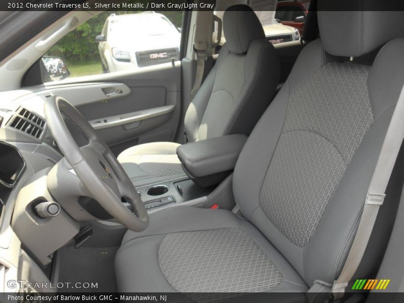Silver Ice Metallic / Dark Gray/Light Gray 2012 Chevrolet Traverse LS