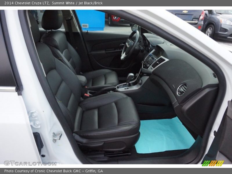 Summit White / Jet Black/Brick 2014 Chevrolet Cruze LTZ