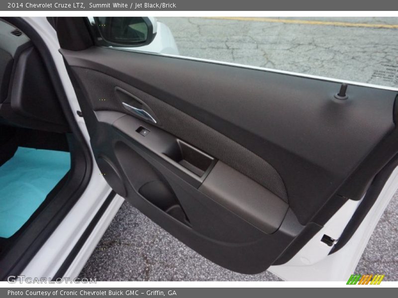 Summit White / Jet Black/Brick 2014 Chevrolet Cruze LTZ